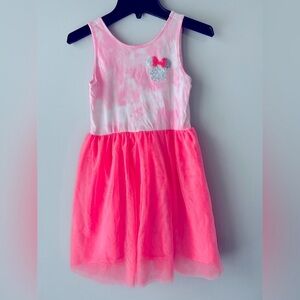Disney Jumping Beans girls sz 8 pink sleeveless Mickey Mouse dress